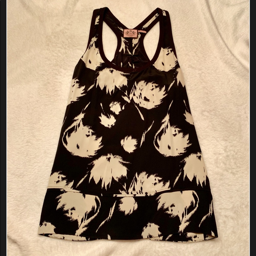 Juicy Couture 100% Silk Racer Back Tank